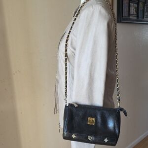 Black Leather Crossbody Bag